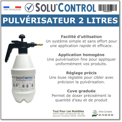 Solu'Control Pulvérisateur 2 litres