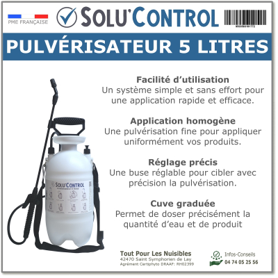 Solu'Control Pulvérisateur 5 litres