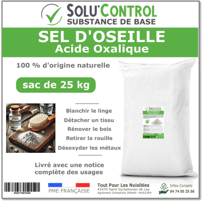 Sel d'oseille 25 kg - Label