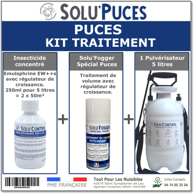 Kit de Traitement insecticide efficace sur les puces